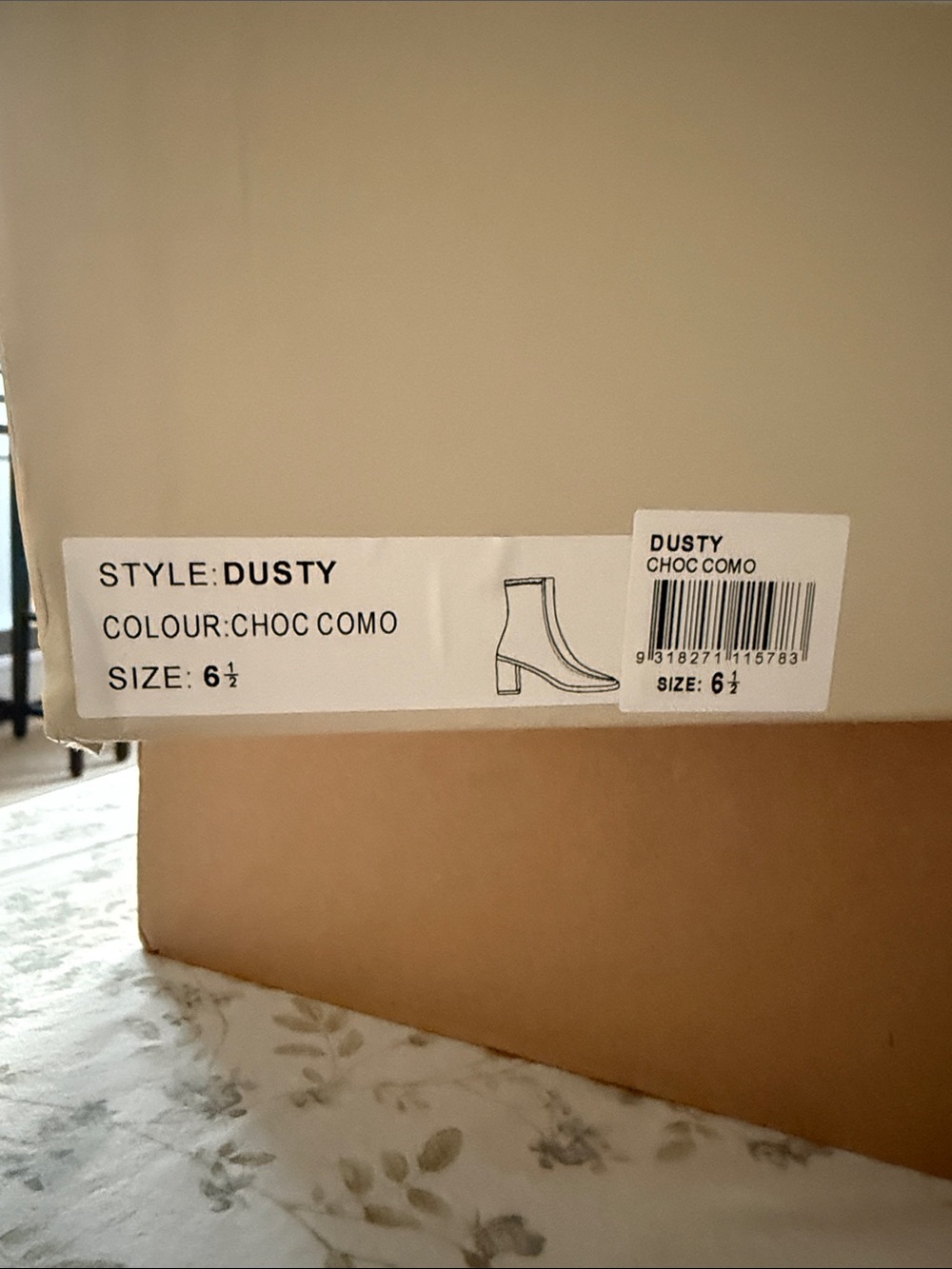Tony Bianco Dark Brown Mid-Calf Block Heel Boots ‘Dusty’ - Picture 7 of 7
